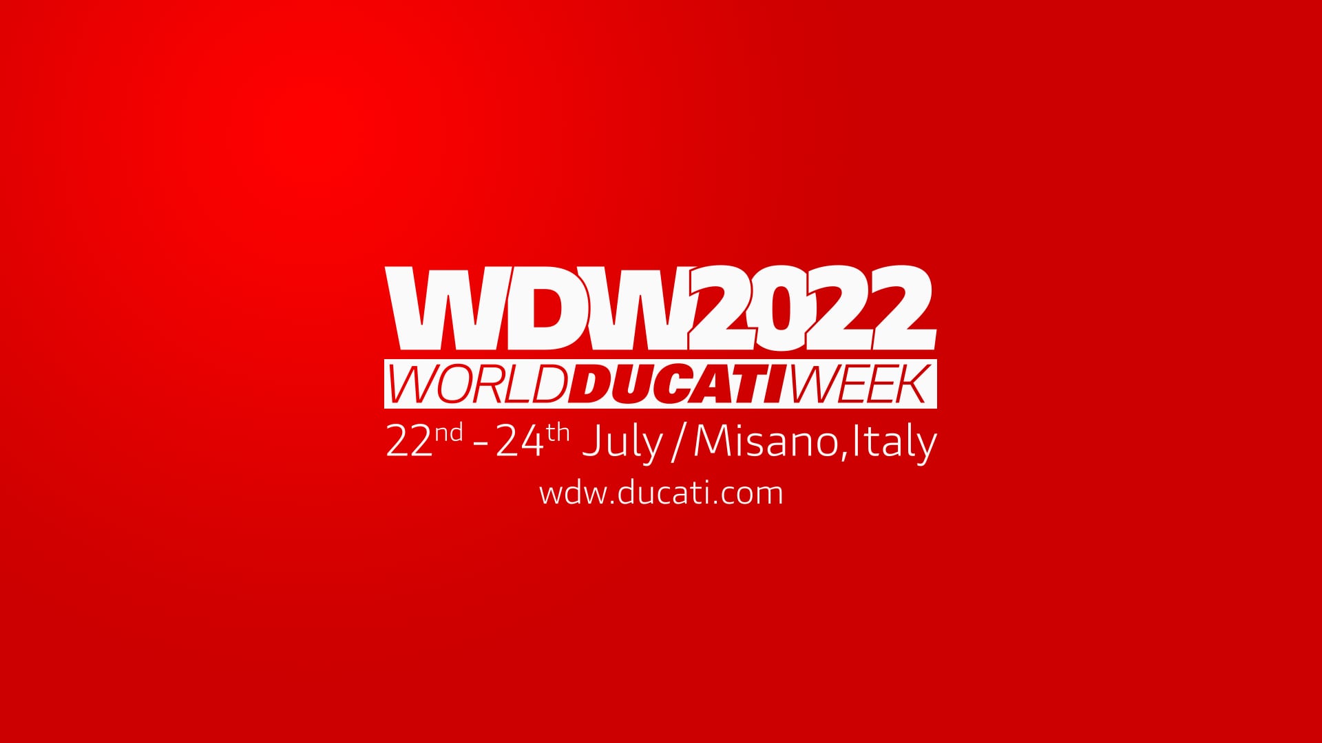 Contagem decrescente para a  World Ducati Week 2022